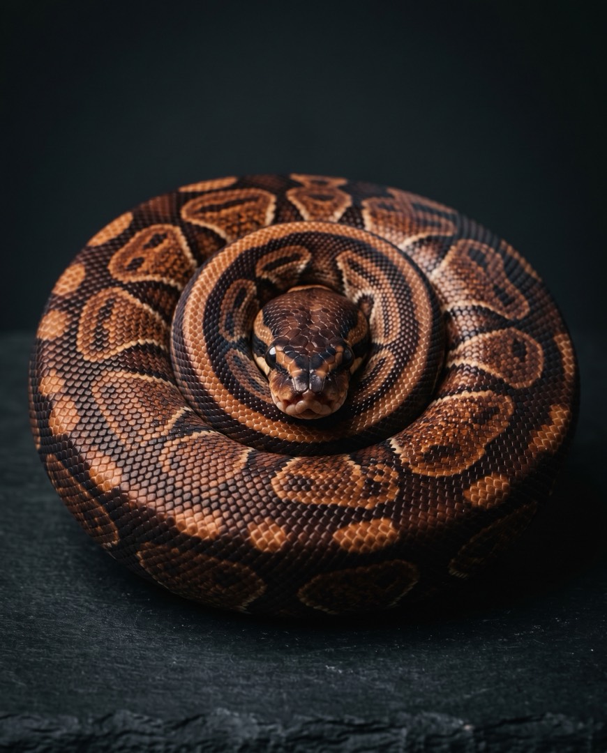 Cinnamon ball python