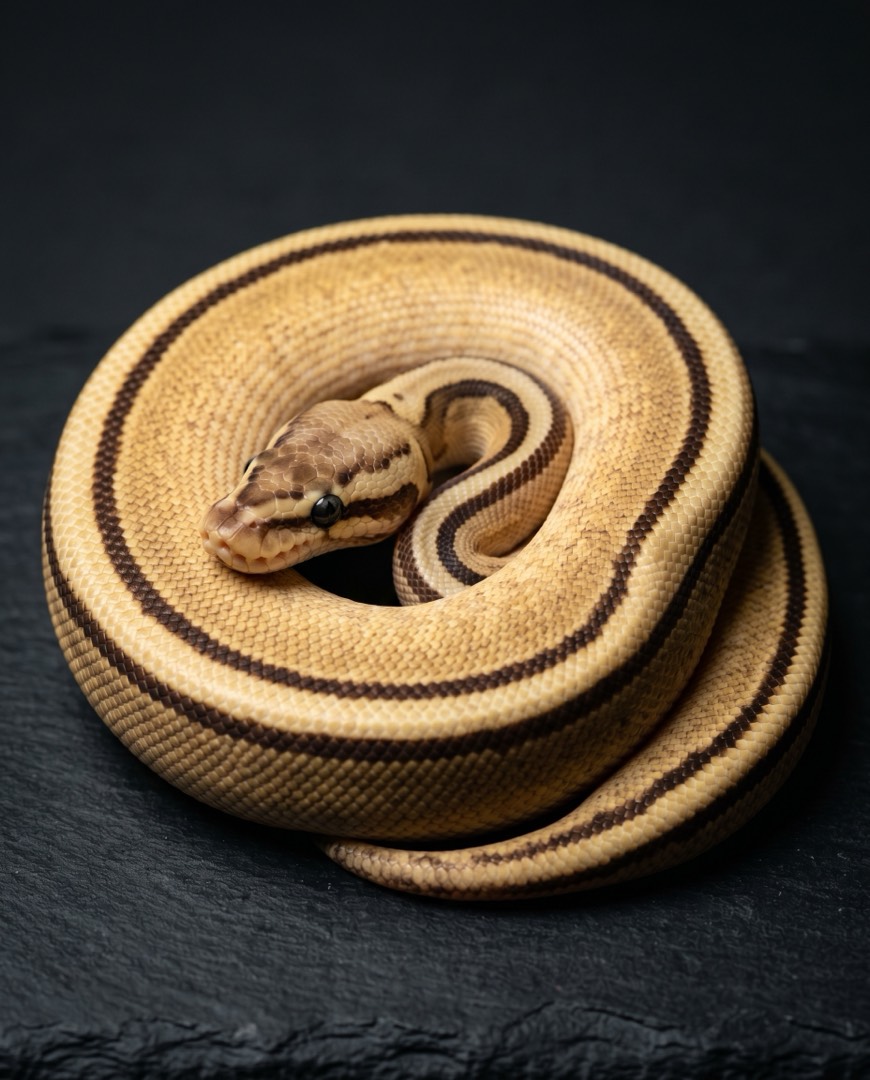 Genetic Stripe ball python
