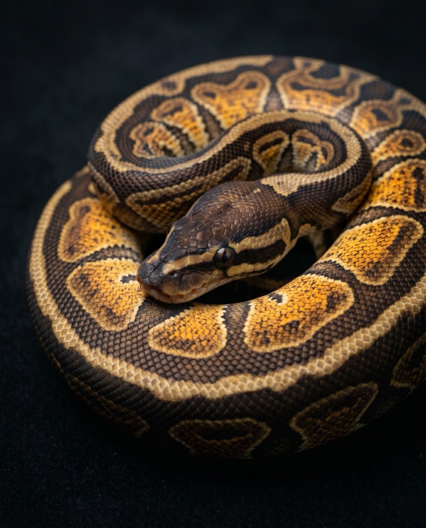 Pinstripe ball python